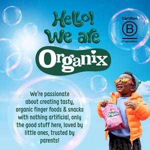 Organix 4 x 10g 12+ Months Strawberry & Apple Baby Popcorn Puffs Multipack Snacks - gallery image 6
