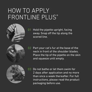 Frontline Plus Flea & Tick Treatment Cat x3 - gallery image 3
