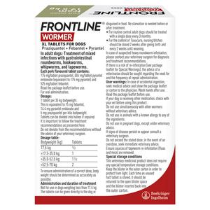 Frontline Wormer XL Flavoured Tablets For Dogs x2 - gallery image 4