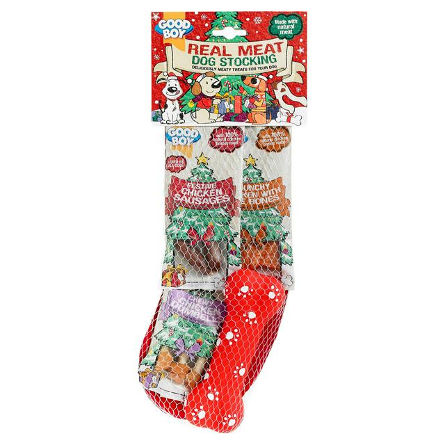 natural dog christmas stocking