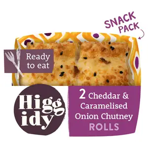 Higgidy Cheddar & Caramelised Onion Chutney Rolls