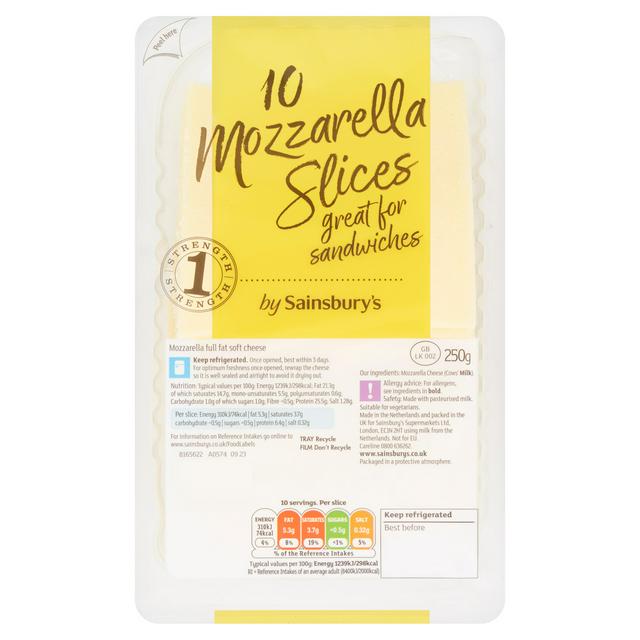 Sainsburys Sainsbury's Mozzarella Slices 250g
