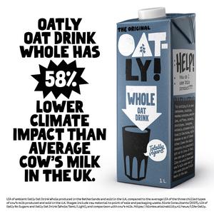 Oatly Whole Long Life Oat Drink 1L - gallery image 4