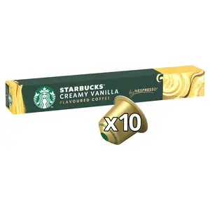 Starbucks by Nespresso Creamy Vanilla Flavoured Coffee Pods x10