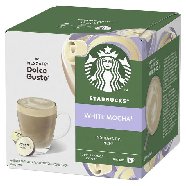 Starbucks by Nescafe Dolce Gusto White Mocha Coffee Pods 6 Drinks x12 Sainsbury s