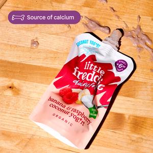 Little Freddie Organic Dairy Free Banana & Raspberry Yoghurt Baby Food Pouch 6+ Months 90g - gallery image 5