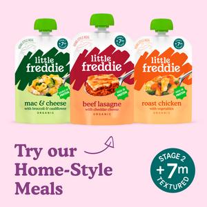 Little Freddie Organic Dairy Free Banana & Raspberry Yoghurt Baby Food Pouch 6+ Months 90g - gallery image 6