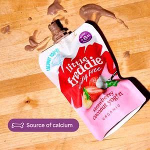 Little Freddie Organic Dairy Free Strawberry Yoghurt Baby Food Pouch 6+ Months 90g - gallery image 5