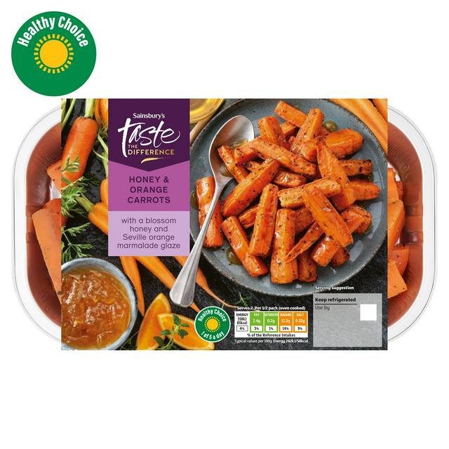Sainsbury's Honey & Orange Carrots, Taste the Difference 365g - gallery image 1