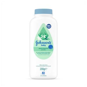 Johnson's Baby Natural Cornstarch Powder with Aloe & Vitamin E 200g - gallery image 2