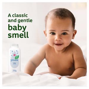Johnson's Baby Sensitive Skin Natural Cornstarch Powder 200g - gallery image 2
