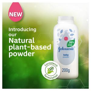 Johnson's Baby Sensitive Skin Natural Cornstarch Powder 200g - gallery image 4