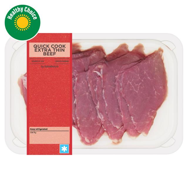 Sainsbury's Quick Cook Extra Thin British or Irish Beef 200g - gallery image 1