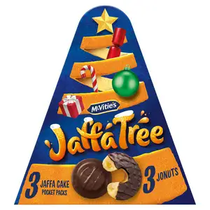 McVitie's Jaffa Christmas Tree Original Biscuits 9 Cakes 3 Jonuts 239g