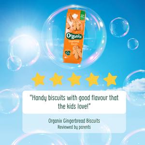 Organix 5 x 20g 12+ Months Mini Gingerbread Men Biscuits Toddler Multipack Snacks - gallery image 5