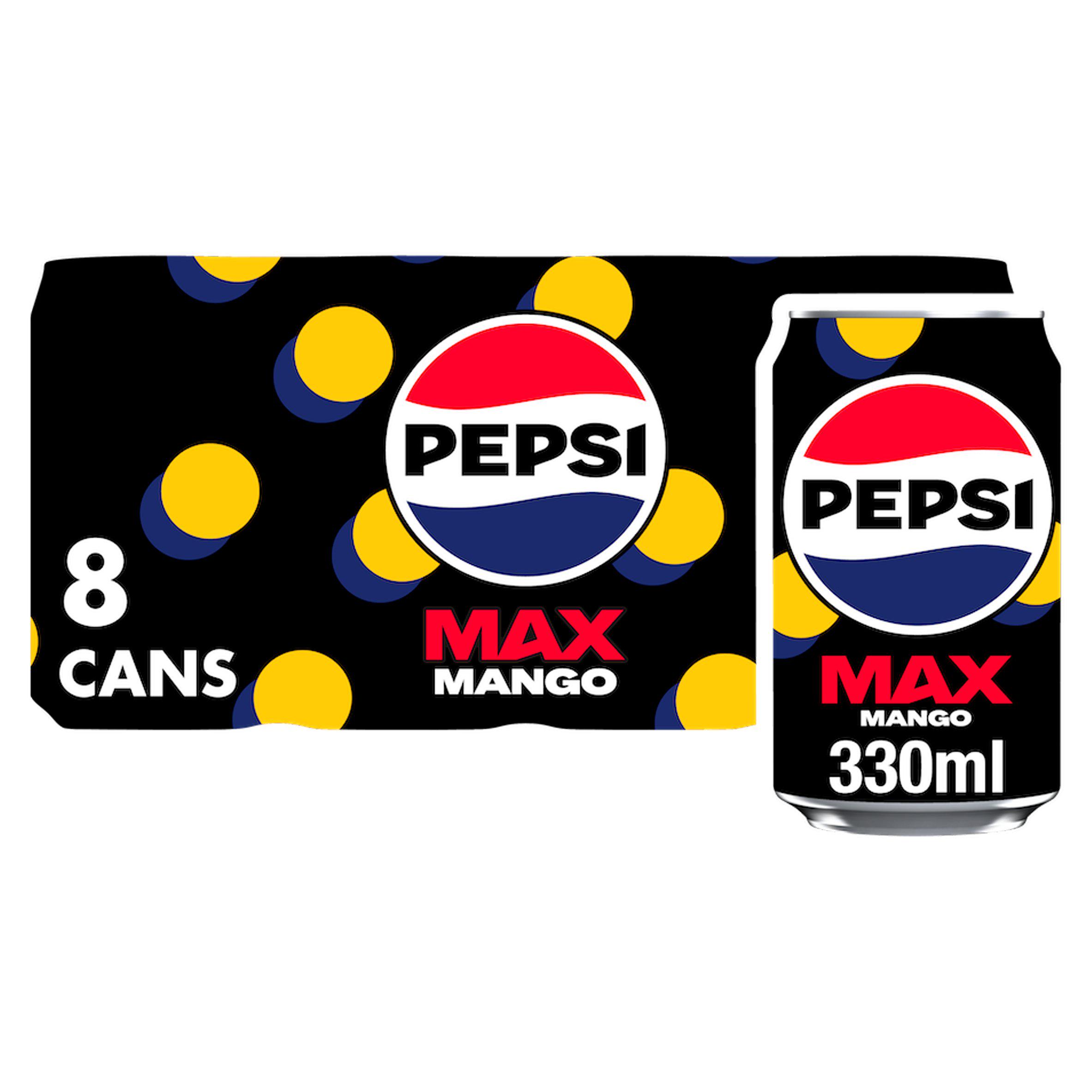 Sugar-Free Mango Flavoured Cola Soft Drink 8 x 330ml Cans