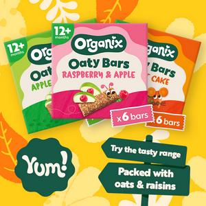 Organix 6 x 23g Carrot Cake Oaty Bars Toddler Multipack Snacks - gallery image 4