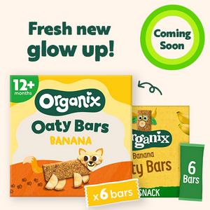 Organix 6 x 23g Banana Oaty Bars Toddler Multipack Snacks - gallery image 2