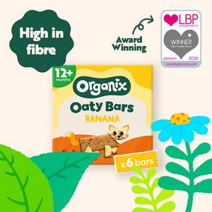 Organix 6 x 23g Banana Oaty Bars Toddler Multipack Snacks - gallery image 3