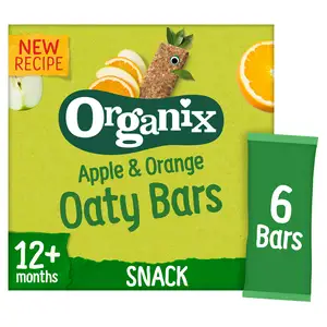 Organix Apple & Orange Soft Oaty Bars 12+ Months 6x23g