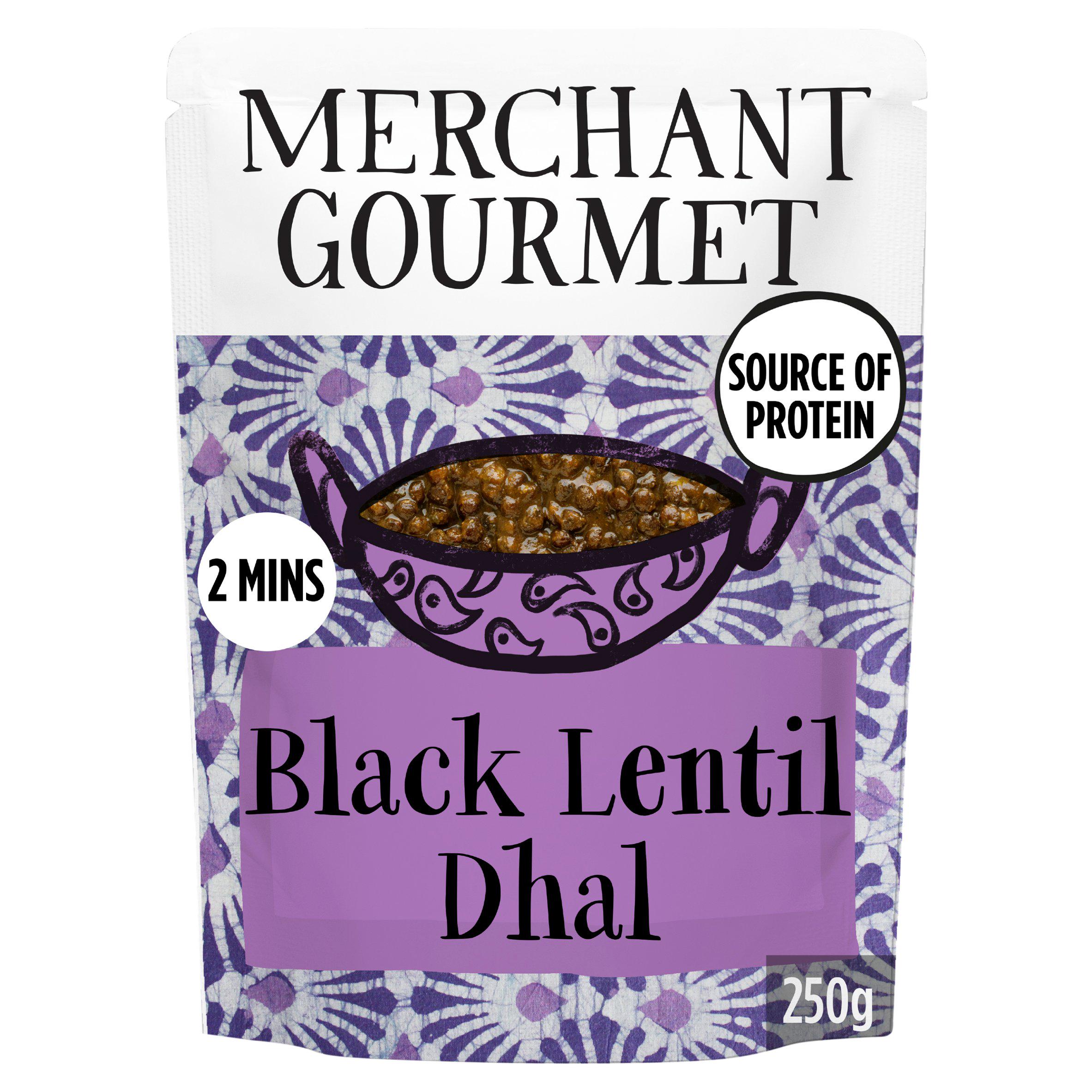 Merchant Gourmet Rich Black Dhal with Black Lentils and Coconut Cream Meal 250g