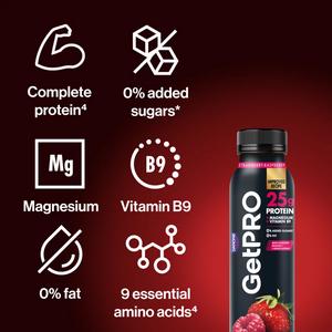 GetPro 300g Strawberry Raspberry Flavour Drinking Yoghurt - gallery image 2
