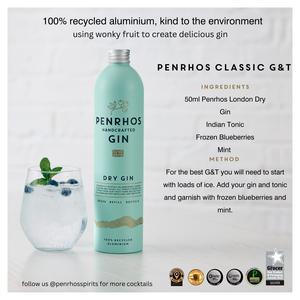 Penrhos Handcrafted Dry Gin 70cl - gallery image 2