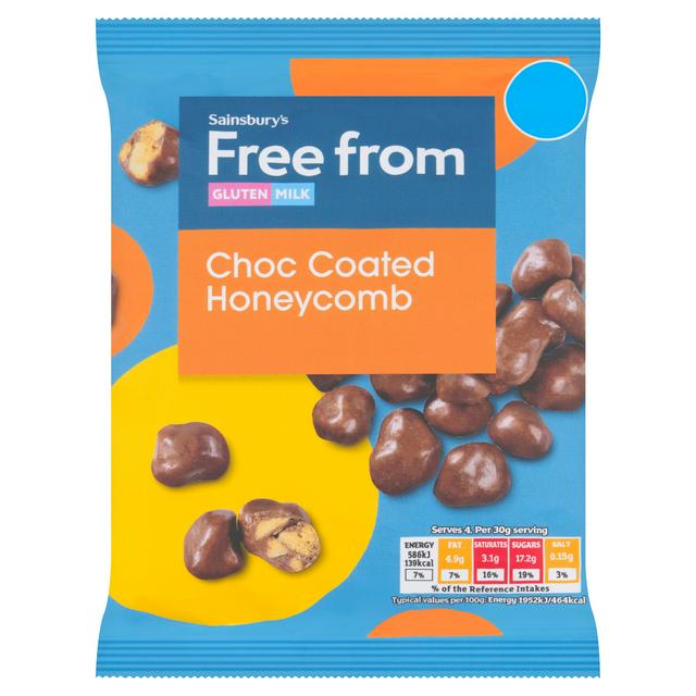 Sainsburys Free From Choc Coated Honeycomb 120g