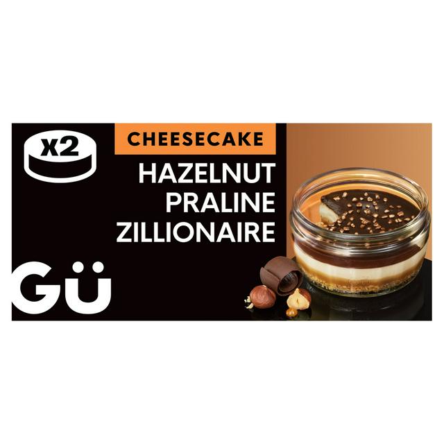 Gü Chocolate Hazelnut Praline Zillionaire Cheesecake Dessert 2 x 86.5g - gallery image 1