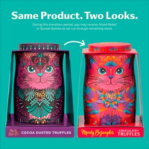Monty Bojangles 135g Sunset Samba Cat Tin Chocolatey Truffles - gallery image 2