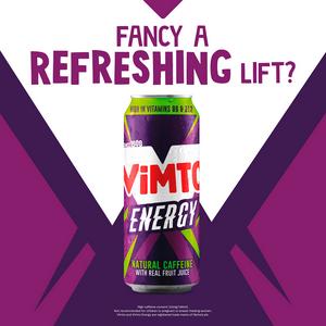 Vimto Energy 500ml Natural Caffeine with Real Fruit Juice Can - gallery image 2