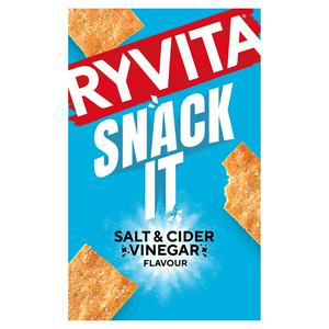 Ryvita Thins Snack It Sea Salt & Cider Vinegar Flatbread Snacks 125g - video
