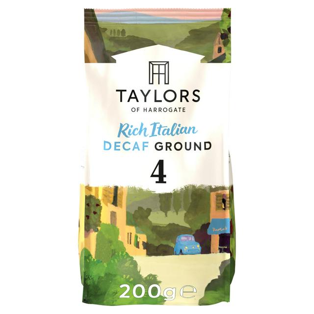 Sainsburys Taylors of Harrogate Rich Italian Decaf Roast Ground Coffee 200g