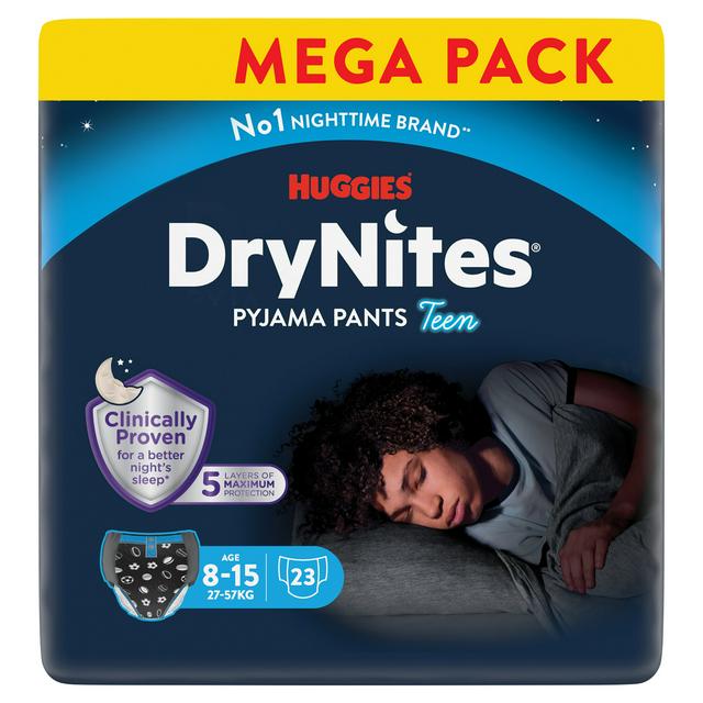 Huggies DryNites Pyjama Pants for Bedwetting Teen Age 8-15 27-57kg