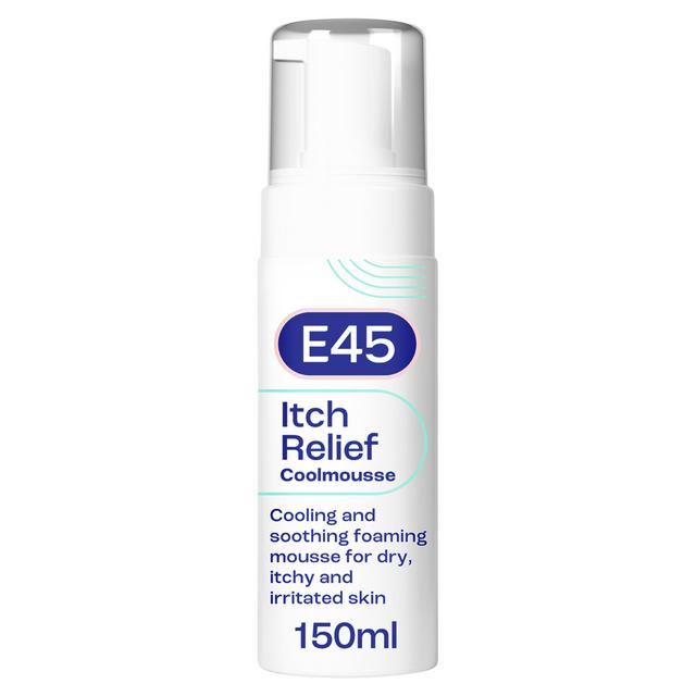 E45 Itch Relief Cool Mousse Moisturiser for Irritated & Dry Skin 150ml - gallery image 1