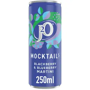 J2O Mocktails Blackberry & Blueberry Martini 250ml