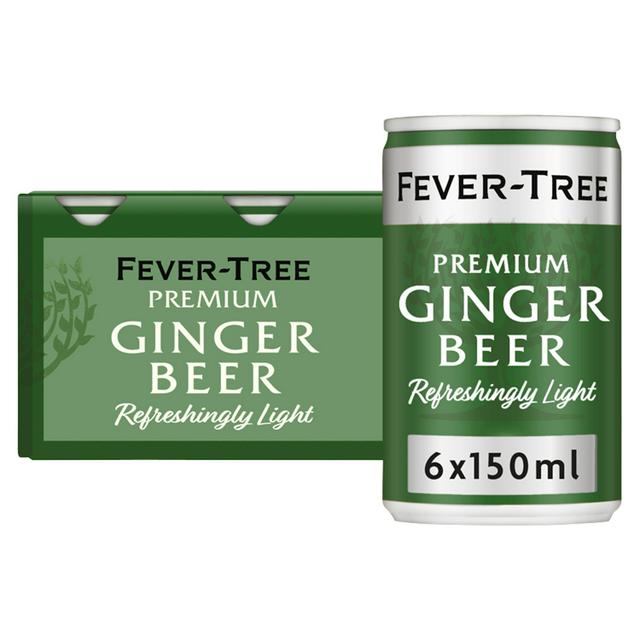 Fever-Tree Refreshingly Light Ginger Beer 6 x 150ml - gallery image 1