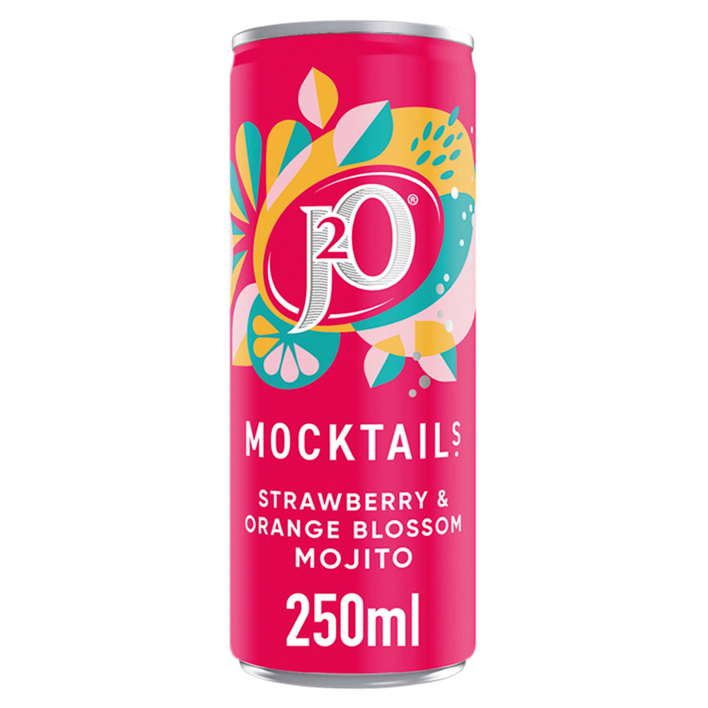 J2O Mocktails Strawberry & Orange Blossom Mojito 250ml