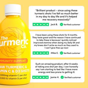 The Turmeric Co. Raw Turmeric Vitamin C & D3 Self Shot 420ml - gallery image 4