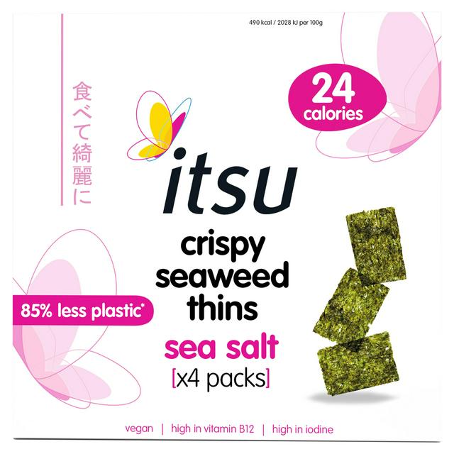 Itsu Crispy Seaweed Thins - Sea Salt 4 x 5g