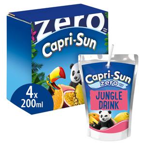 Capri Sun 4 x 200ml Zero Jungle Kids Juice Drink - gallery image 4