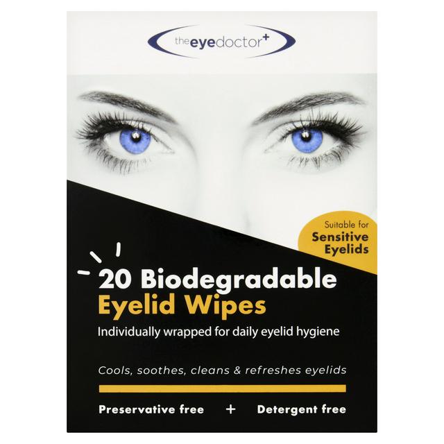 The Eye Doctor Biodegradable Eyelid Wipes x20 - gallery image 1