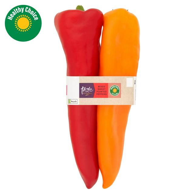 Taste the Difference Sainsbury's Mixed Sweet Pointed Peppers, Taste the Difference x2