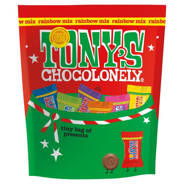 Tony's Chocolonely 126g Rainbow Mix Christmas Pouch - gallery image 1