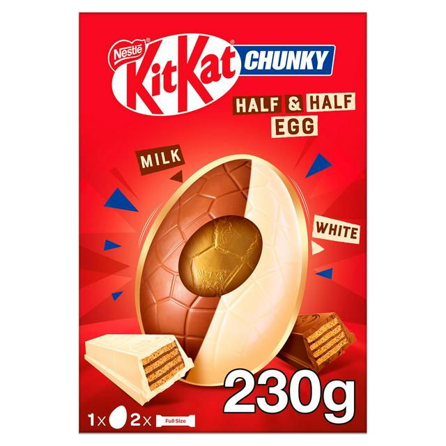 KitKat Chunky Milk & White Chocolate Giant Easter Egg 230g - gallery image 1