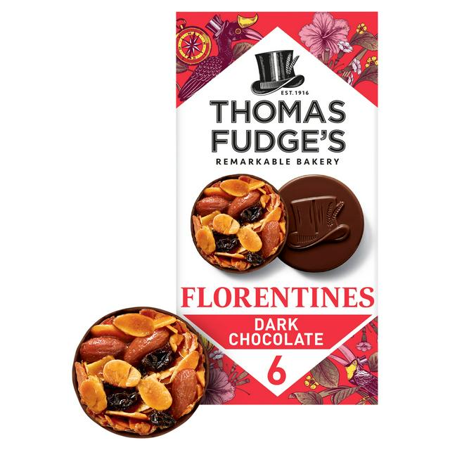 Thomas Fudge's 6 Dark Chocolate Florentines - gallery image 1
