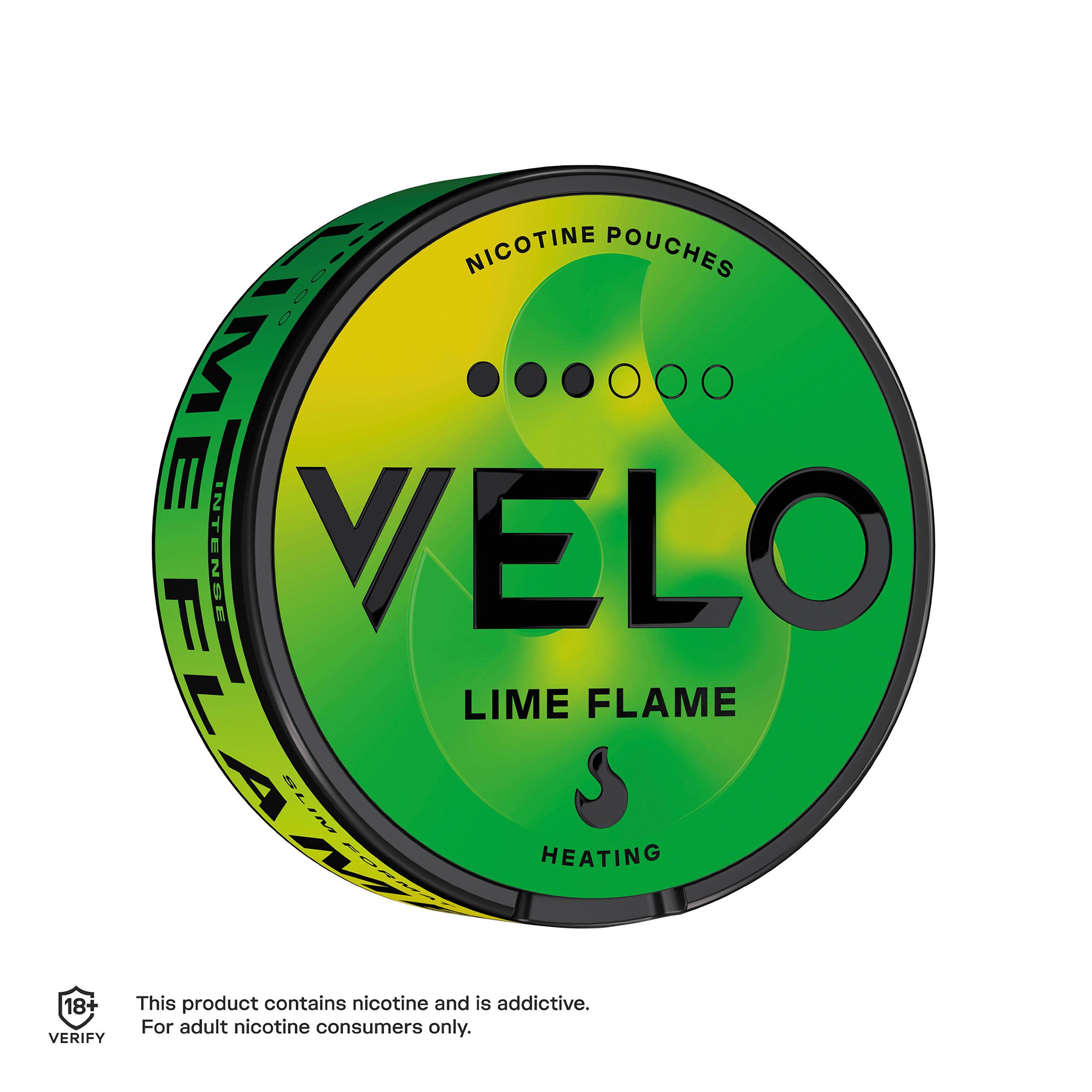 Velo Lime Flame Nicotine Pouches 8mg 20 pouches thumbnail 3