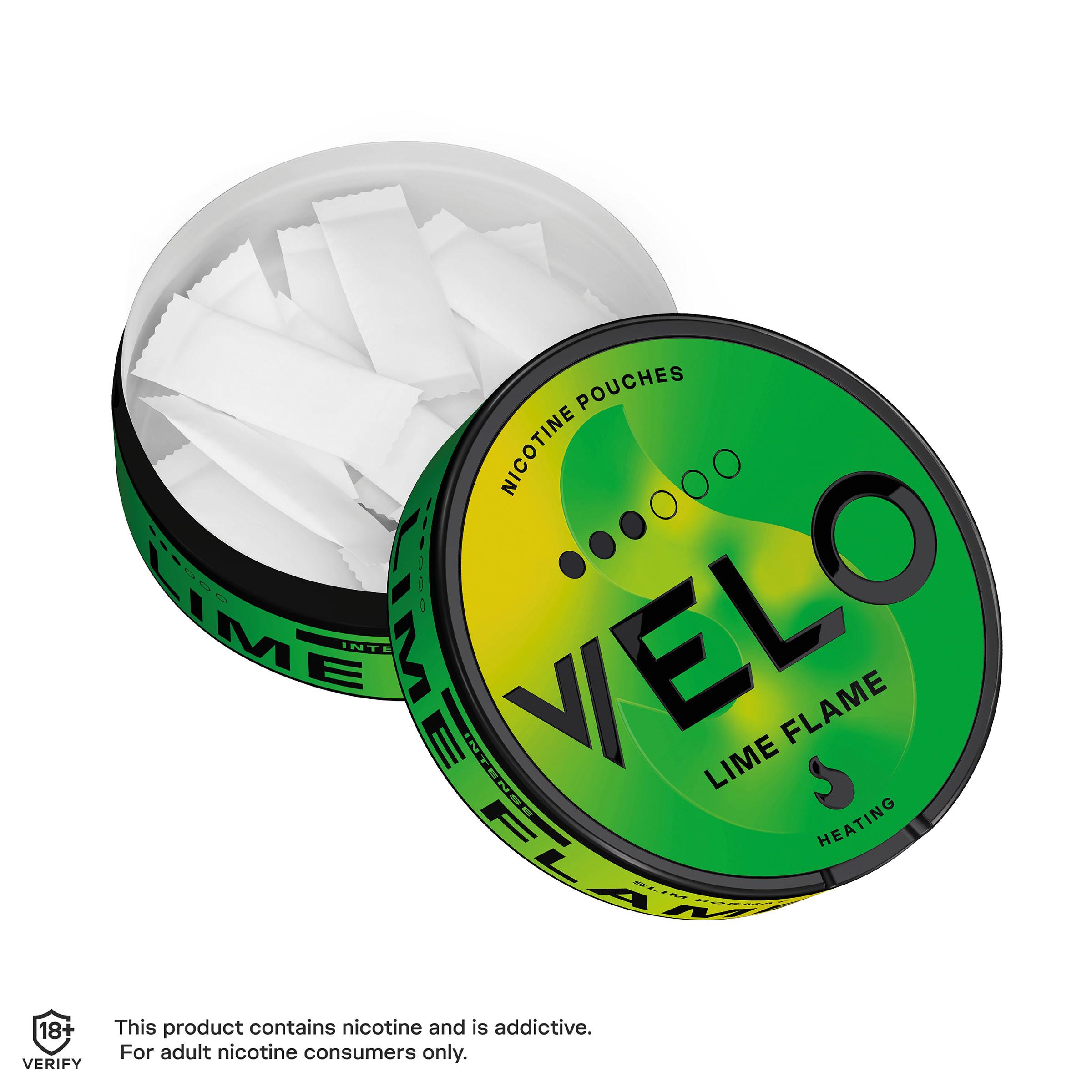 Velo Lime Flame Nicotine Pouches 8mg 20 pouches thumbnail 4