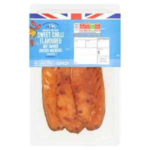 Sainsbury's Sweet Chilli Flavoured Hot Smoked British Mackerel Fillets