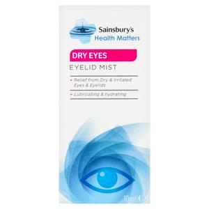 Sainsbury's Health Matters Dry Eyes Eyelid Mist 10ml